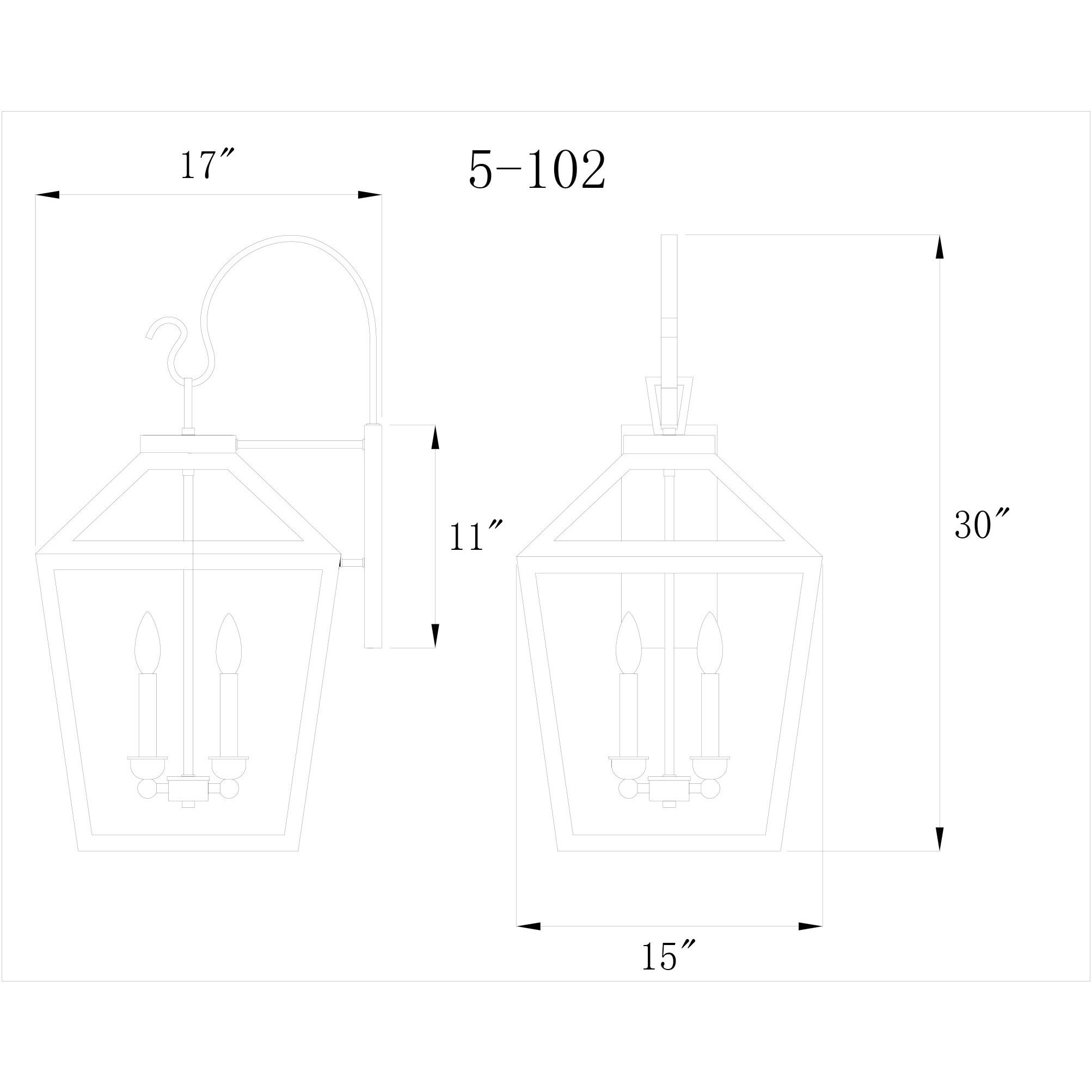 Woodstock Outdoor Wall Lantern