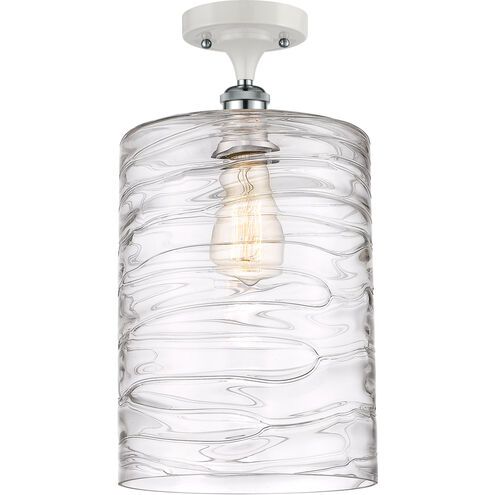 Ballston Cobbleskill 1 Light 9 inch White and Polished Chrome Semi-Flush Mount Ceiling Light