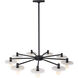 Discus 9 Light 34 inch Matte Black Pendant Ceiling Light