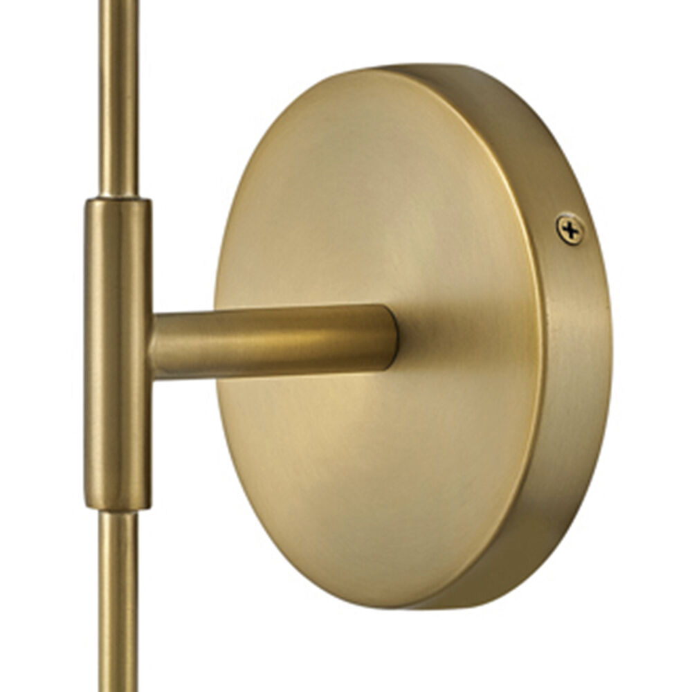 Kline LED 5 inch Lacquered Brass Sconce Wall Light