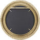 Athena 40.25 X 40.25 inch French Gold with Natural Seagrass Wall Mirror