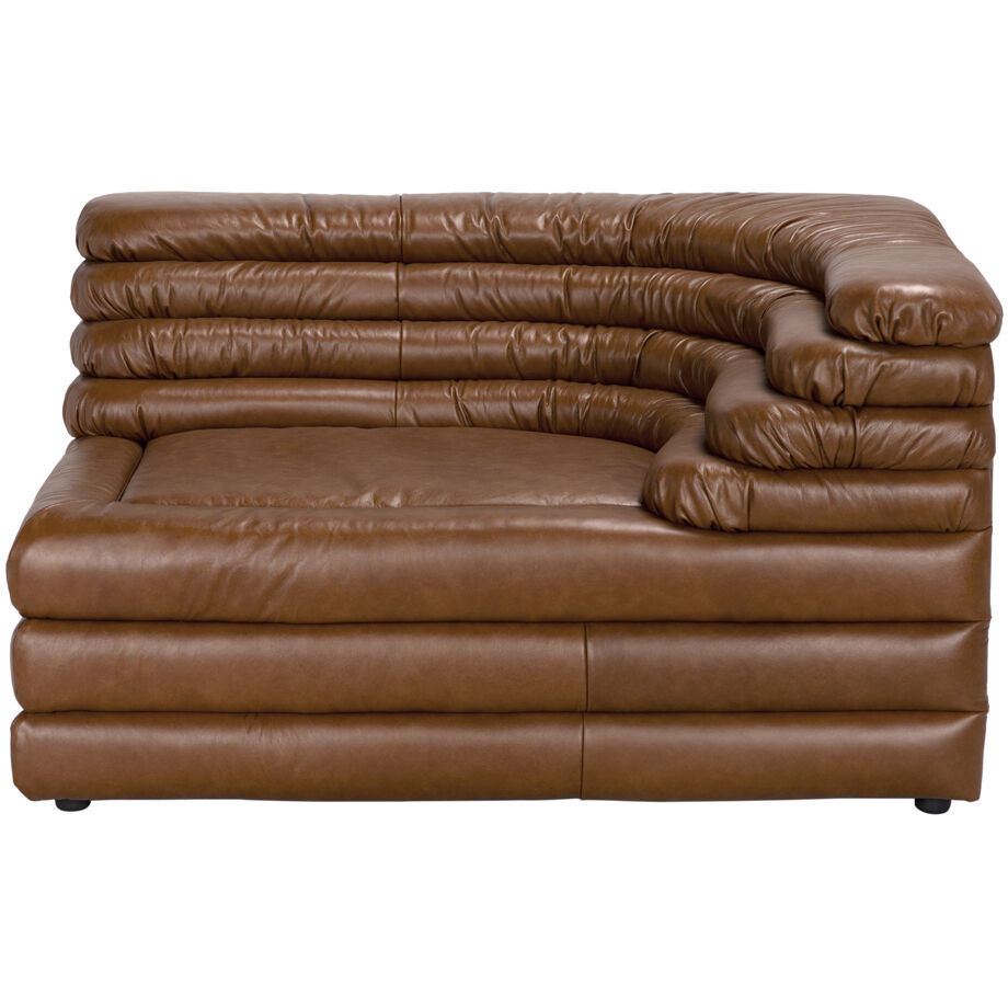 Bandera Roche Tan Modular Sofa, Right Corner