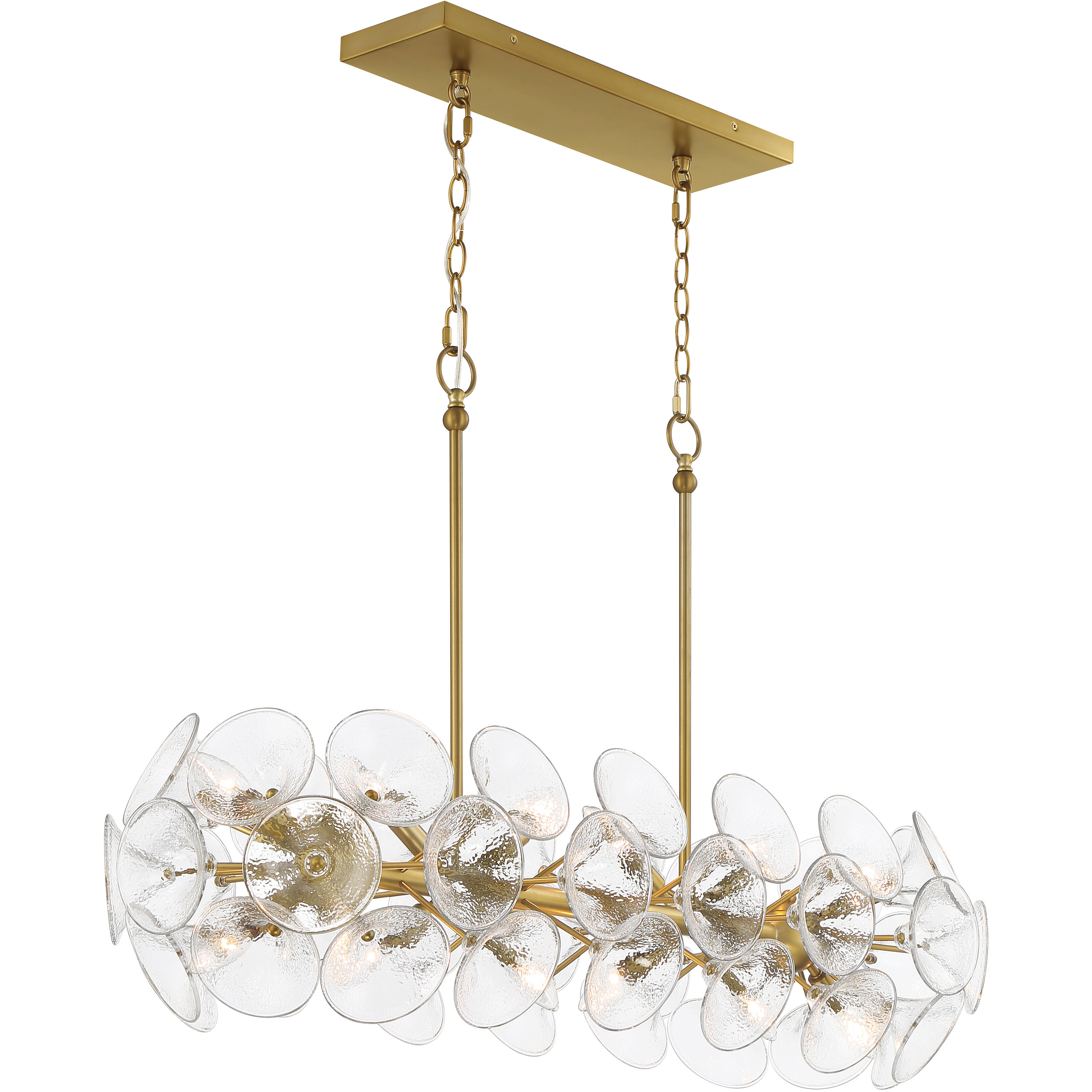 Winter 12 Light 39 inch Soft Brass Island Chandelier Ceiling Light