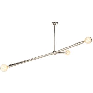 Talon 3 Light 51.25 inch Polished Nickel Chandelier Ceiling Light