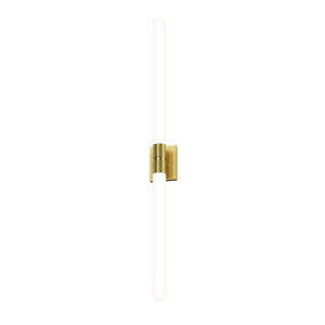 Scepter LED 4.5 inch Satin Brass Bath Bar Wall Light