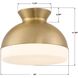Gidget 2 Light 15 inch Vibrant Gold Flush Ceiling Light