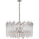 Suzanne Kasler Adele 4 Light 28.25 inch Polished Nickel with Clear Acrylic Drum Chandelier Ceiling Light, Large