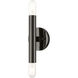 Copenhagen 2 Light 5 inch Black Chrome ADA Sconce Wall Light