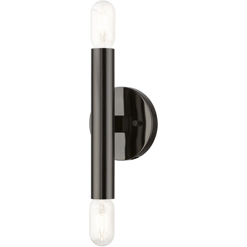 Copenhagen 2 Light 5 inch Black Chrome ADA Sconce Wall Light