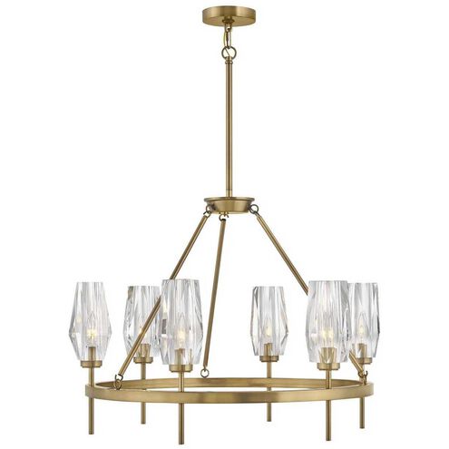 Ana 6 Light 30 inch Heritage Brass Indoor Chandelier Ceiling Light