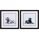 Animals Collection Green Framed Art