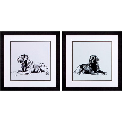 Animals Collection Green Framed Art