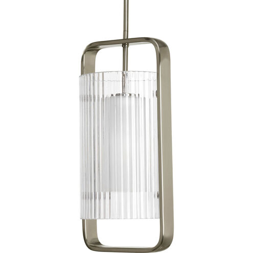 Coupe 1 Light 9 inch Brushed Nickel Outdoor Hanging Lantern
