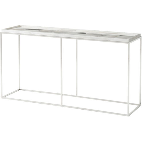 Theodore Alexander 65 X 17 inch Hand Painted Faux Horn Tiled Console Table