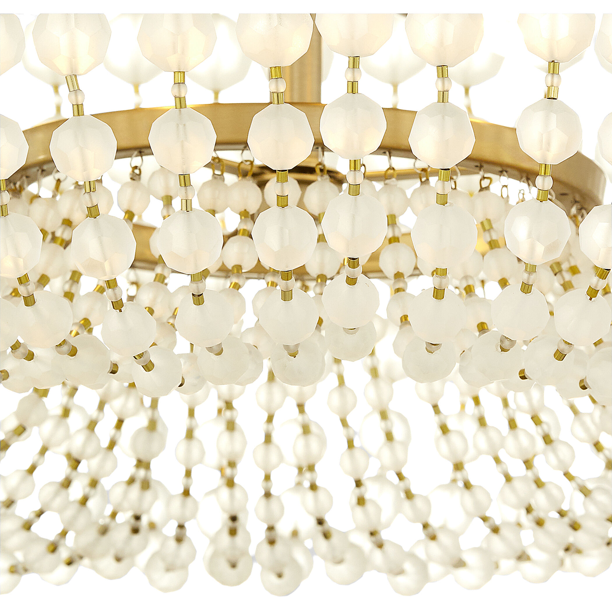 Ophelia 8 Light 20.5 inch Aged Brass Pendant Ceiling Light