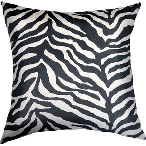 Dann Foley 24 inch Black and White Zebra Pattern Decorative Pillow