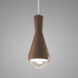 Radiance Collection - Erlen LED 4.75 inch Canyon Clay and Brushed Nickel Pendant Ceiling Light in Dedicated LED, White, Form+Finish+Function