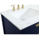 Larkin 60 X 22 X 34 inch Blue Vanity Sink Set