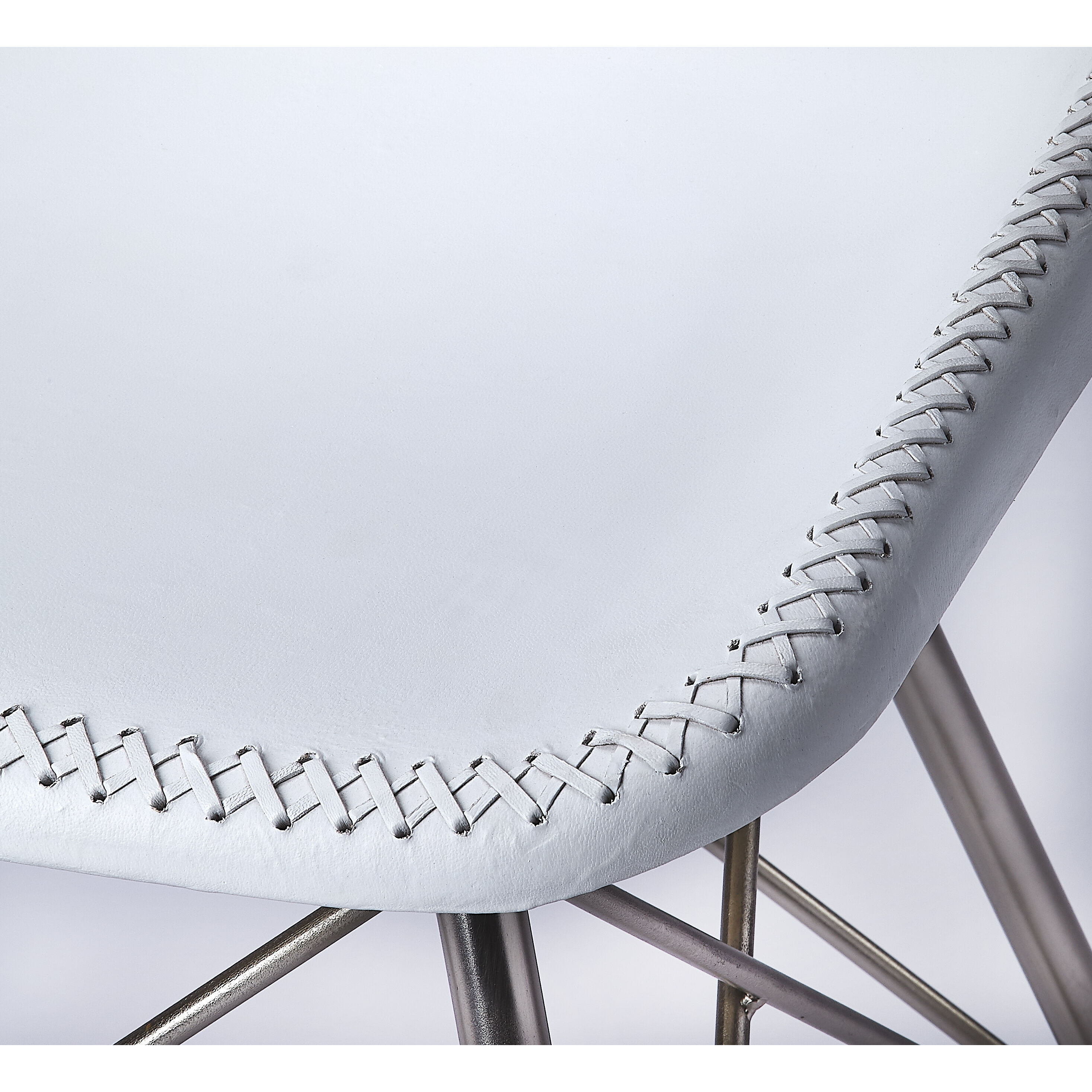 Butler Loft Inland  White Leather Accent Chair