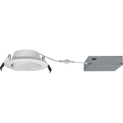 Flin Matte Powder White Recessed, Selectable CCT