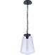 Laclede 1 Light 9.3 inch Midnight Outdoor Pendant
