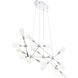 Manning LED 32 inch Chrome Chandelier Ceiling Light