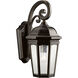 Courtyard 1 Light 18 inch Rubbed Bronze Outdoor Wall in A19, Medium