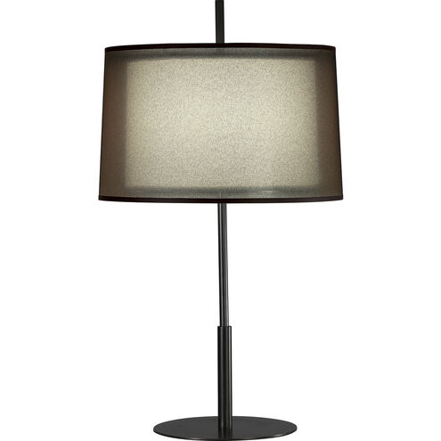 Saturnia 30 inch 150.00 watt Deep Patina Bronze Table Lamp Portable Light