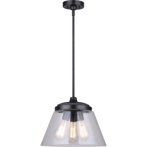 Declan 3 Light 13 inch Matte Black Pendant Ceiling Light