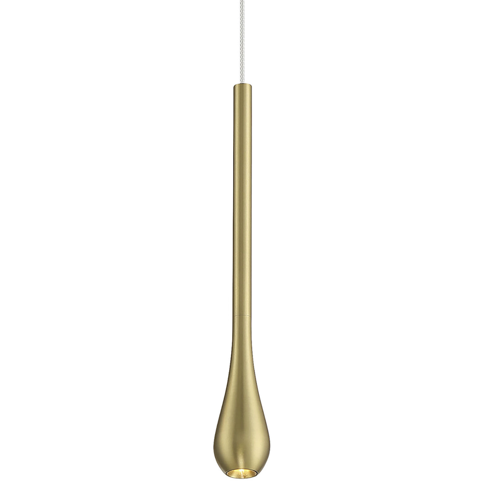 Pingo LED 1.5 inch Soft Brass Mini Pendant Ceiling Light