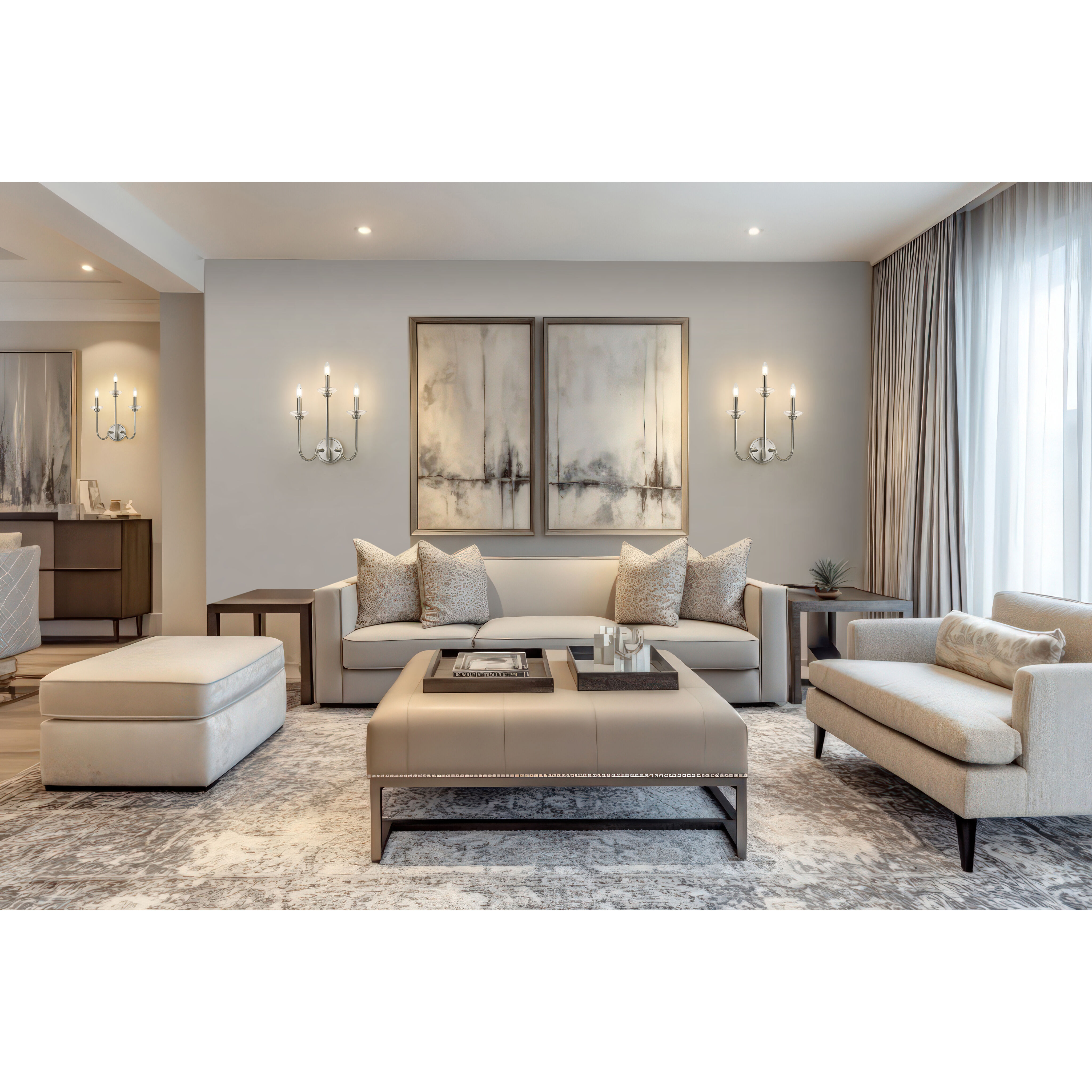 Allistair Wall Sconce Wall Light in Brushed Nickel