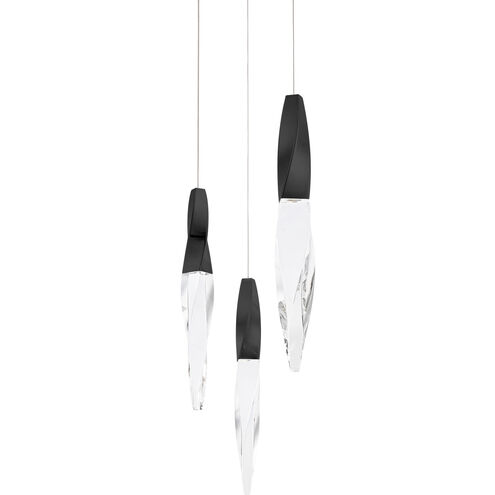 Kindjal LED 11.75 inch Black Multi-Light Pendant Ceiling Light, Beyond