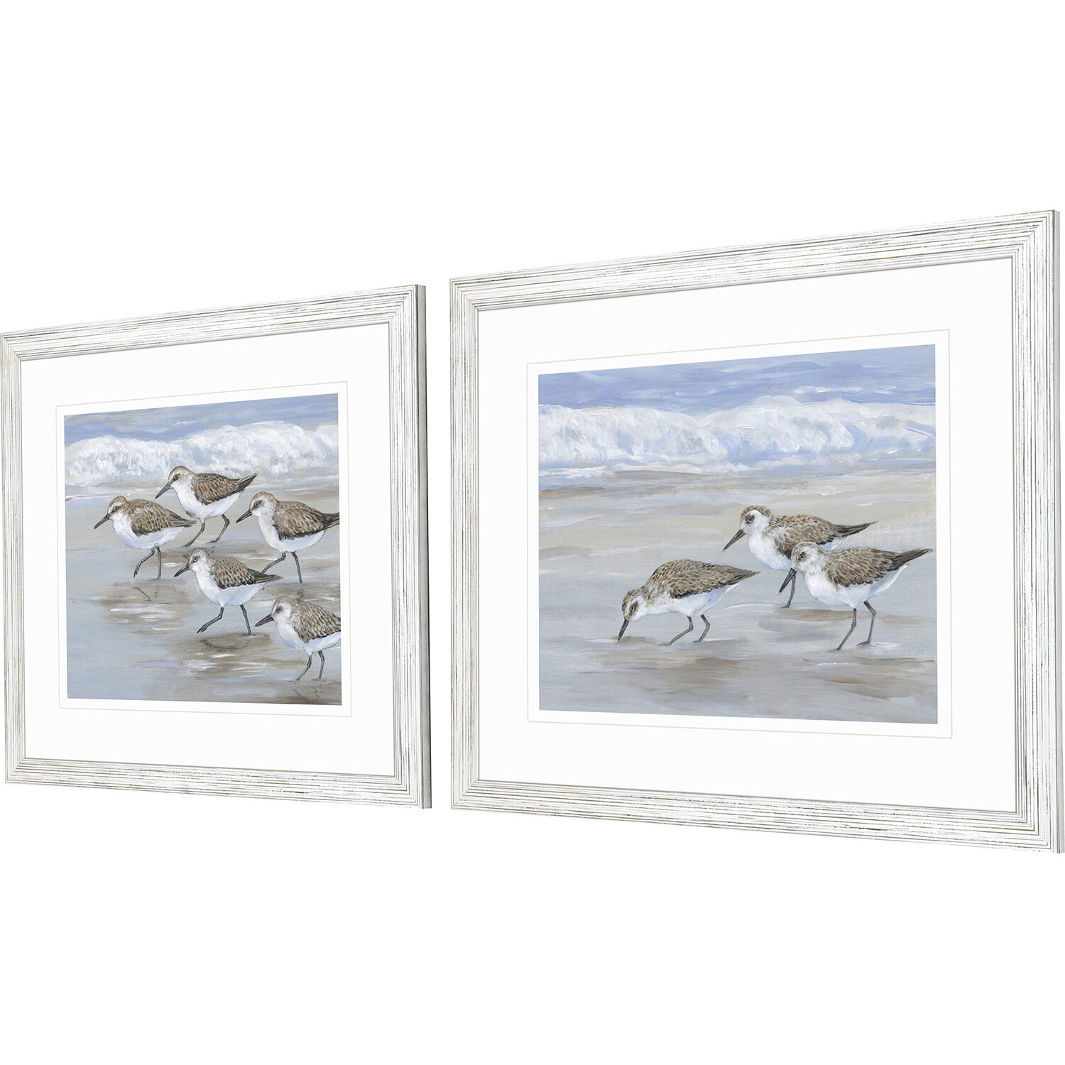 Animals Blue and White Framed Art