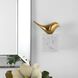 Flying Solid Brass and White Marble Solo Bird Wall Décor