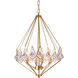 Canada 4 Light 14 inch Gold Chandelier Ceiling Light