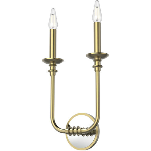 Peabody Wall Sconce Wall Light in Vintage Brass