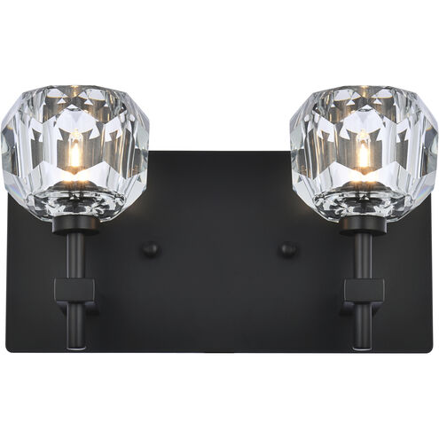 Graham 2 Light 11 inch Black Wall Sconce Wall Light