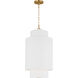 kate spade new york Sawyer 1 Light 15 inch Burnished Brass Hanging Shade Ceiling Light