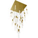 Greta LED 28 inch Brass Chandelier Ceiling Light