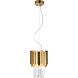 Canada 3 Light 8 inch Gold Pendant Ceiling Light