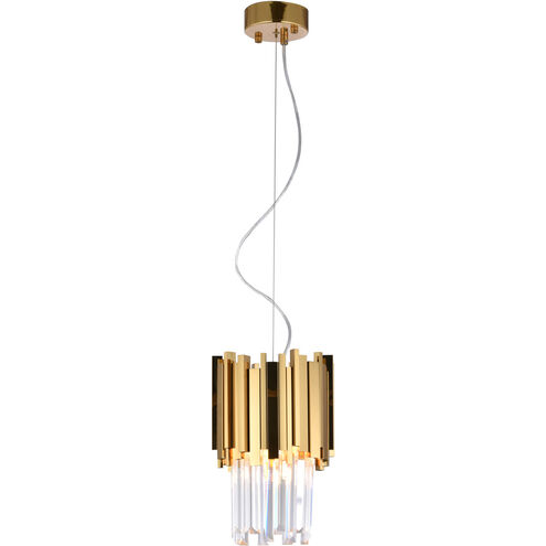 Canada 3 Light 8 inch Gold Pendant Ceiling Light