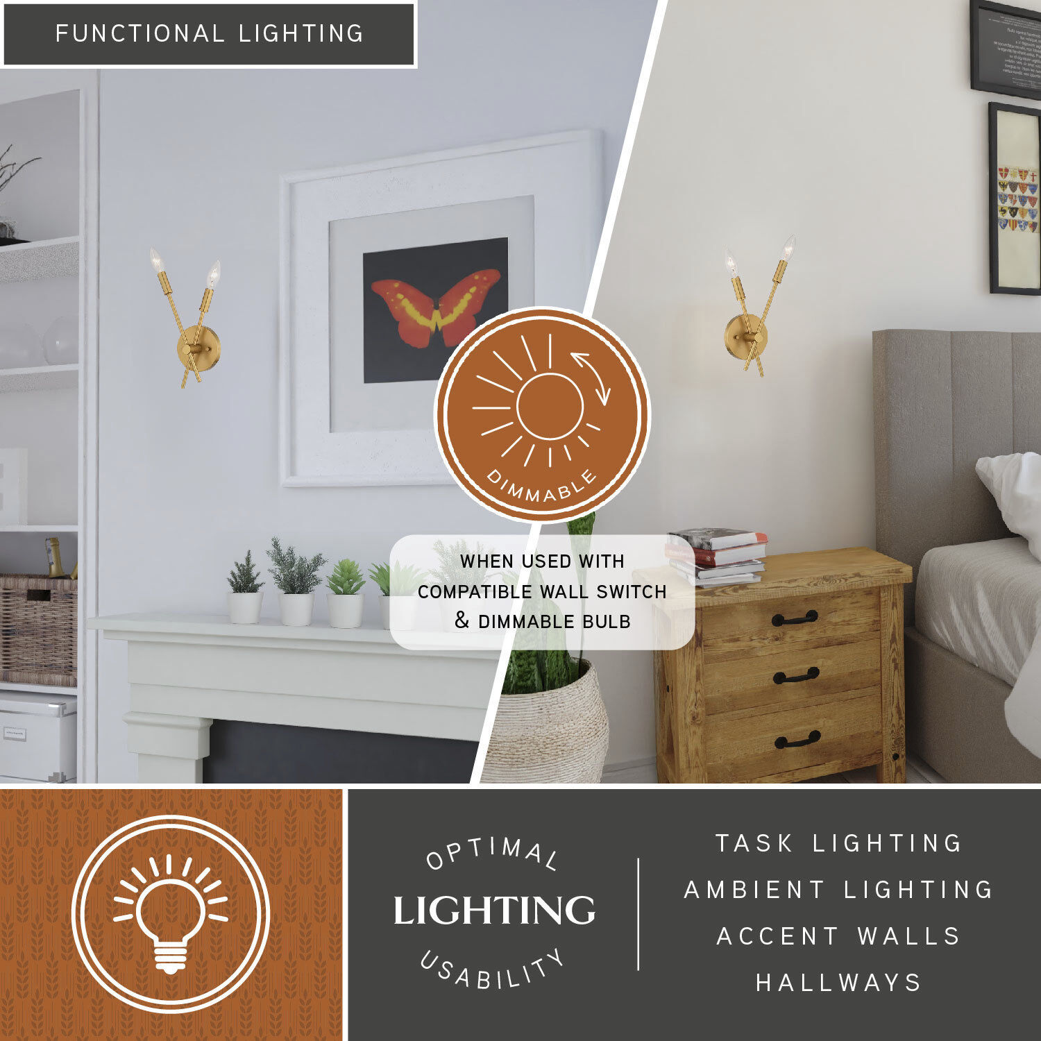 Warwick Candelabra Wall Sconce Wall Light