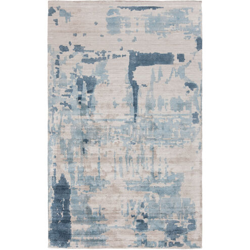 Silence 36 X 24 inch Light Gray/Charcoal/Medium Gray/Sage Rugs, Bamboo