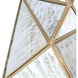 Geo-Gem 4 Light 9.5 inch Brass Antique Wall Sconce Wall Light