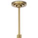 Mousseaux 9 Light 28.75 inch Natural Brass Chandelier Ceiling Light