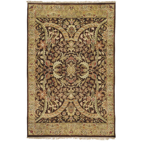 Taj Mahal 117 X 93 inch Dark Brown, Tan, Beige Rug