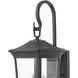 Bromley Outdoor Wall Mount Lantern in Museum Black, Non-LED, Small