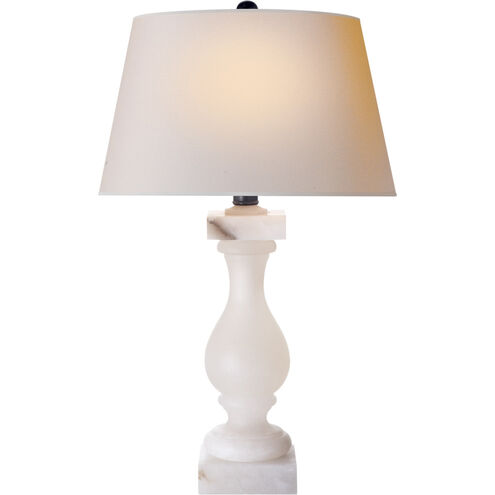 Chapman & Myers Balustrade 27 inch 150.00 watt Alabaster Table Lamp Portable Light in Natural Paper