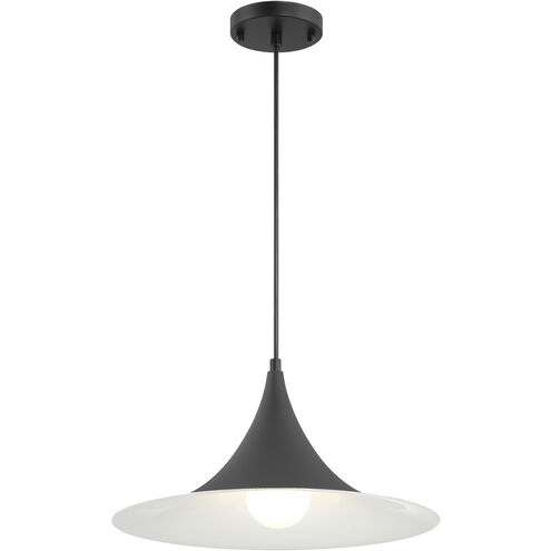 Costa 1 Light 15.75 inch Matte Black Pendant Ceiling Light
