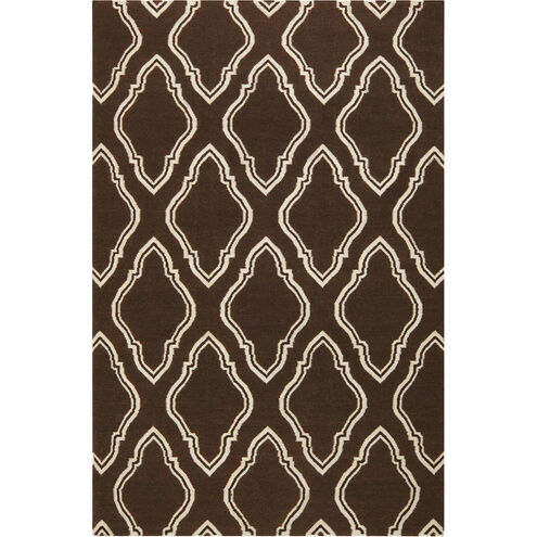 Fallon 36 X 24 inch Dark Brown, Beige Rug